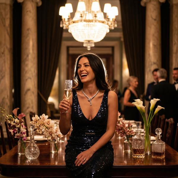 Exclusive private dining extravagance featuring gourmet cuisine and elegant table settings