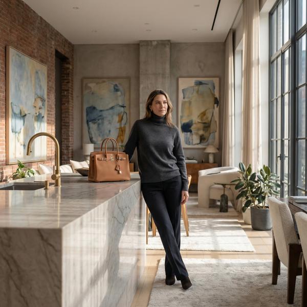 High fashion Soho loft showcasing modern design and luxury decor