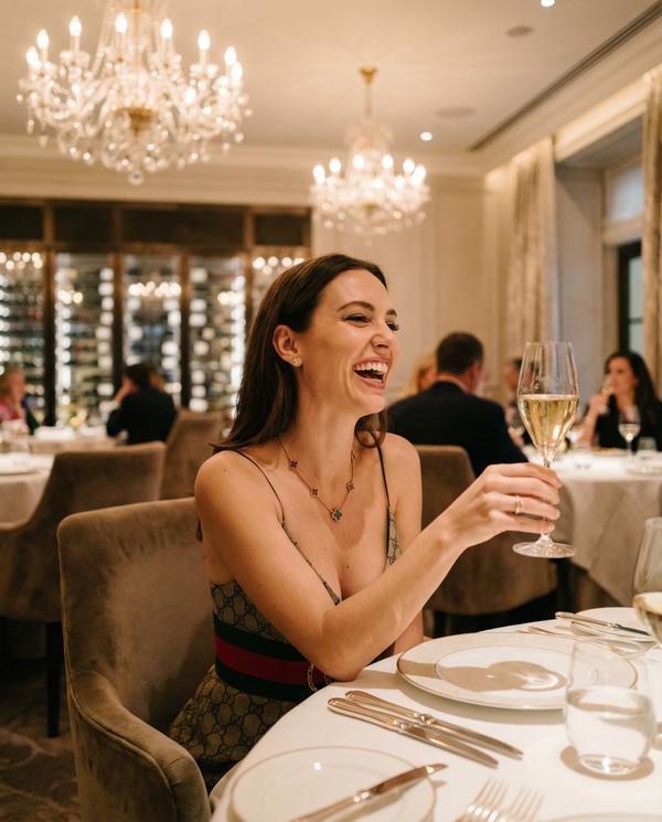 Michelin star dining experience with exquisite plating and fine wine