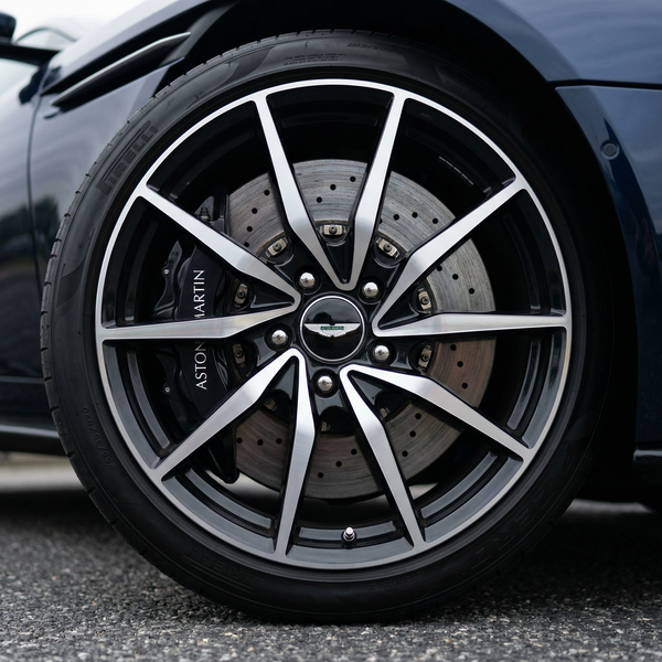 Close-up of Aston Martin DB11 wheel detail