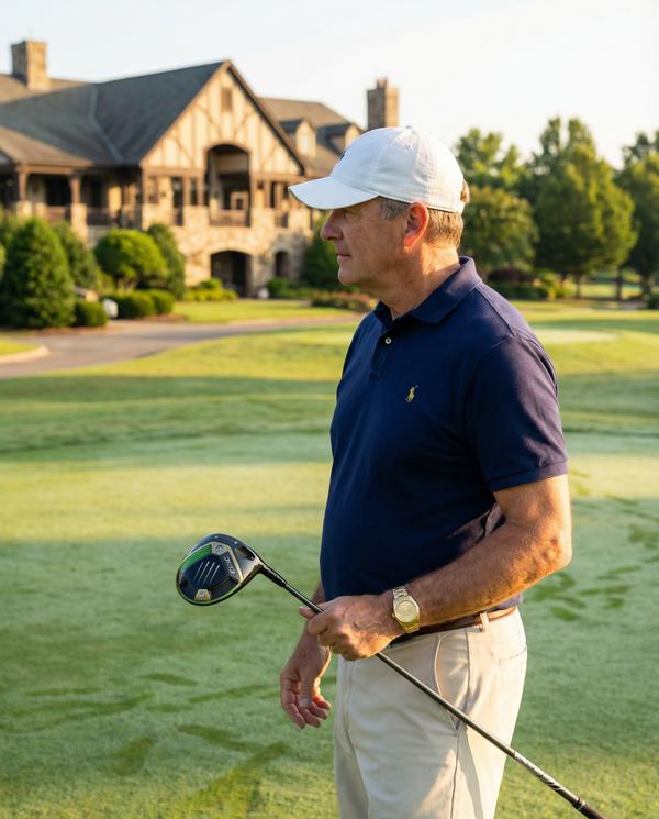 Private golf club scene, exemplifying elite leisure and luxury.