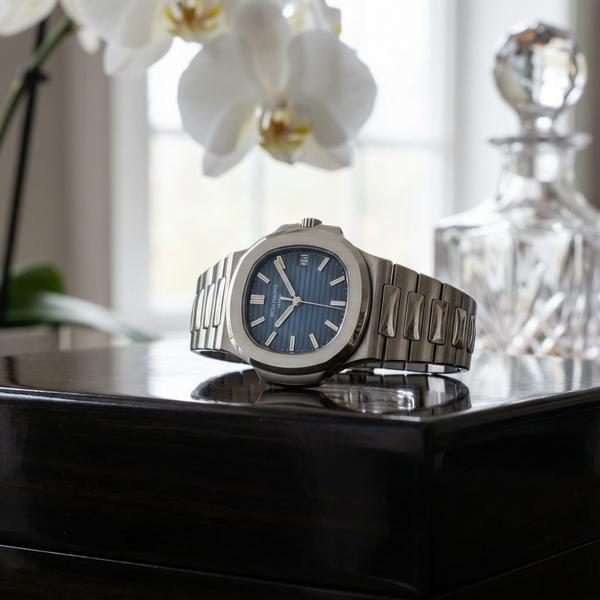 Close-up of an exquisite luxury watch with intricate details Close-up of an exquisite luxury watch with intricate details