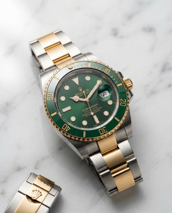 Luxury watch advertisement highlighting exquisite craftsmanship and prestige