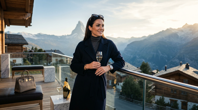 AI Swiss Chalet Alps Photo